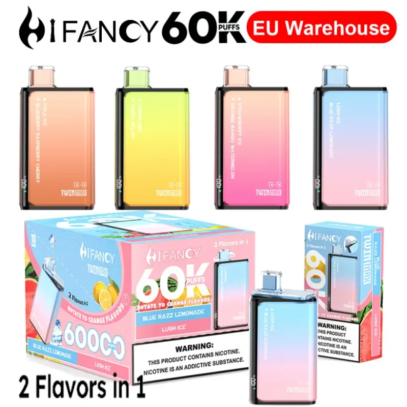 Hifancy 60000 Puffs Vape Desechable 2 en 1 Twin Max – Envío Gratis desde Almacén UE
