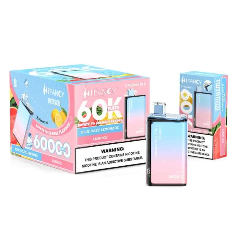 Hifancy 60000 Puffs Disposable Vape 2 in 1 Twin Max Free Shipping EU Warehouse 15