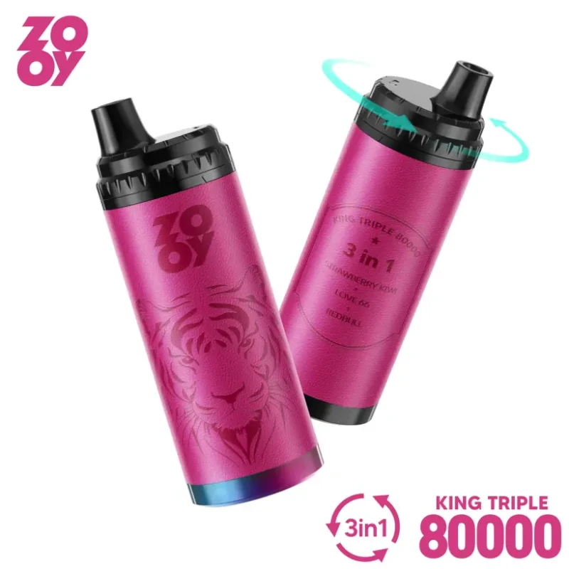 ZOOY 80K Puffs Vape Desechable King Triple 3 en 1 Envío desde Almacén UE