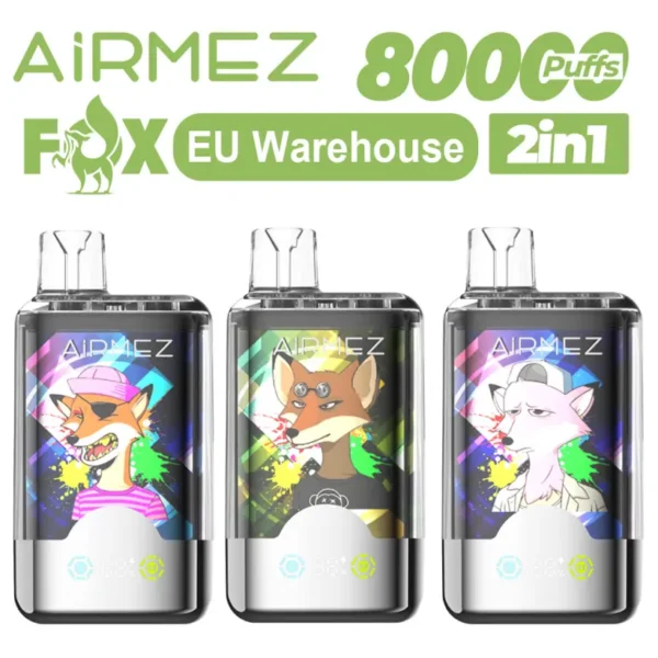 Airmez 80000 Caladas Vape Desechable 2 en 1 con Envío Gratis desde Almacén de la UE