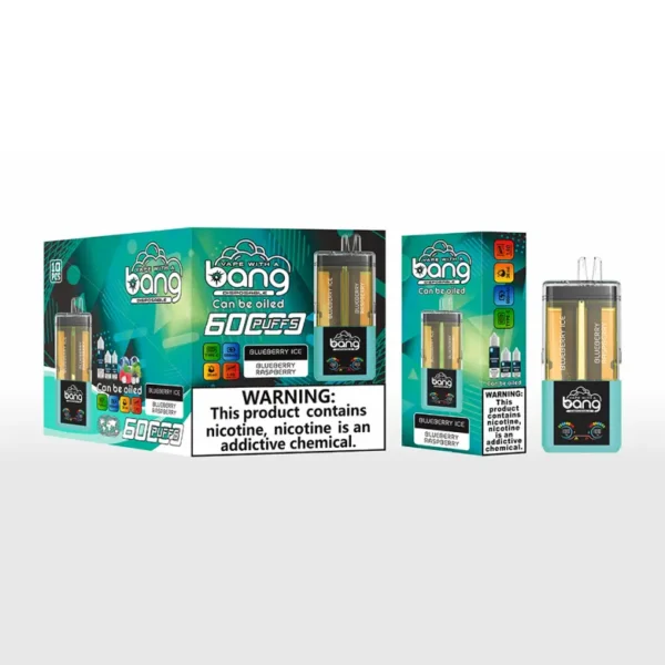 Bang 60000 Puffs 60k 2 en 1 Recargable Cristal Desechable Vape 2 x 10 ml E-Liquid