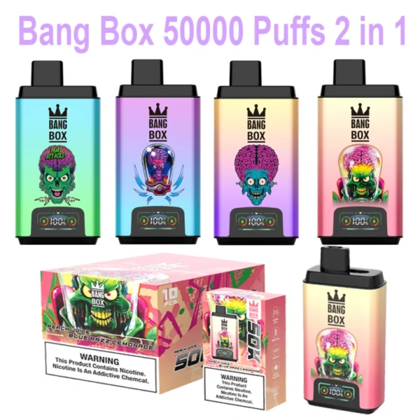 Bang Box 50k Caladas 2 en 1 Doble Sabores Vape Desechable 50000 Envío Gratis
