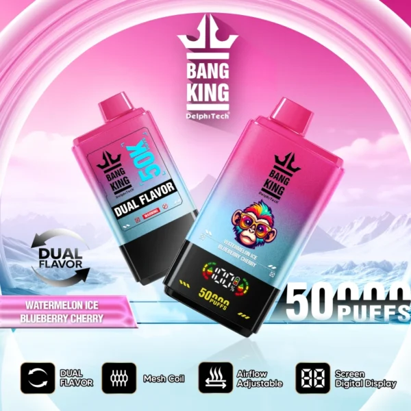 Bang King 50k Puffs 2 en 1 Vape Desechable 50000 Envío Gratis