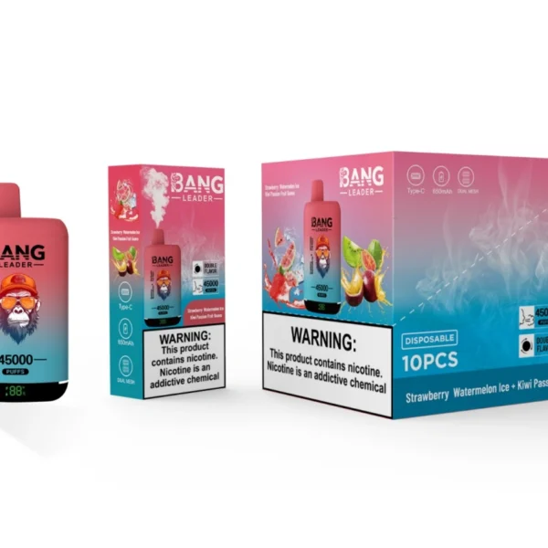 Bang Leader 45000 Puffs 45k Sabores Dobles 2 en 1 Vape Desechable Venta al por Mayor Envío Gratis