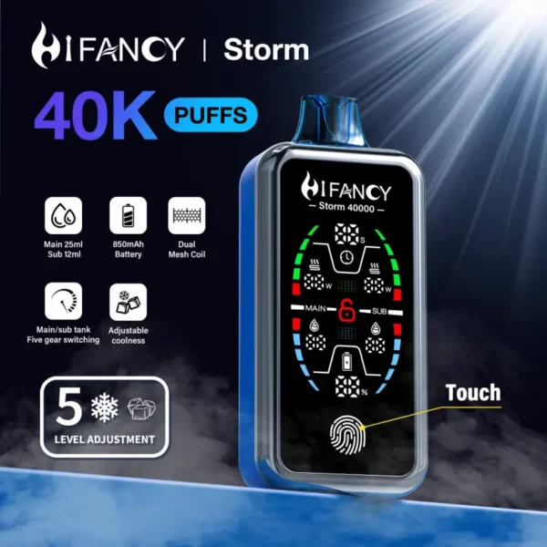 EU Vape Hifancy 40000 Caladas 40K Storm Vape Envío Gratis 3–7 Días Laborables
