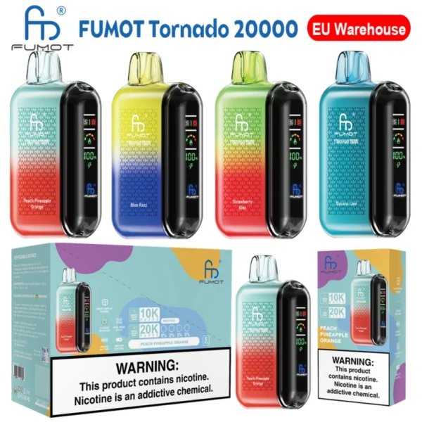 Fumot 20000 Caladas 20K Vape Desechable Torando Envío Gratis Almacén UE