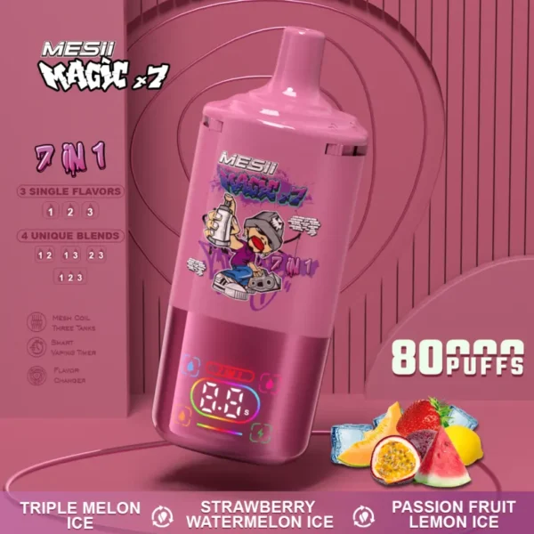 Mesii 80k Caladas Magic 7 en 1 Vape Desechable Recargable 80000 Envío Gratis