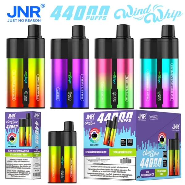 Puff 44k JNR 44000 Caladas Windwhip Vape Desechable 2 en 1 Tienda de Vapeo Envío Gratis