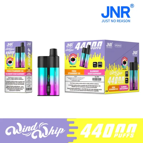Puff 44k JNR 44000 Caladas Windwhip Vape Desechable 2 en 1 Tienda de Vapeo Envío Gratis