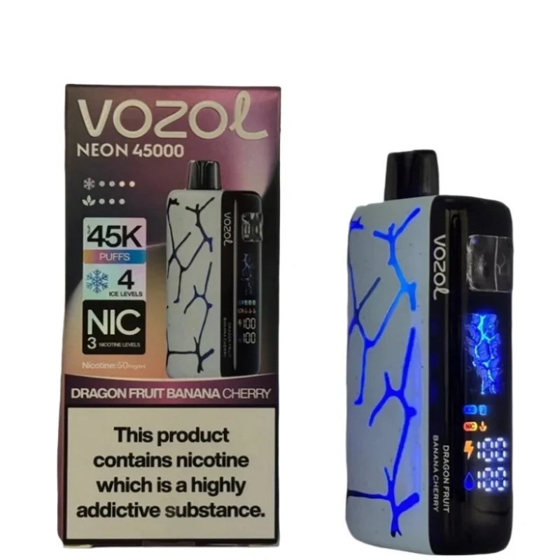 Vozol Neon 45000 Caladas 45K Vape Desechable con Control de Hielo Almacén UE