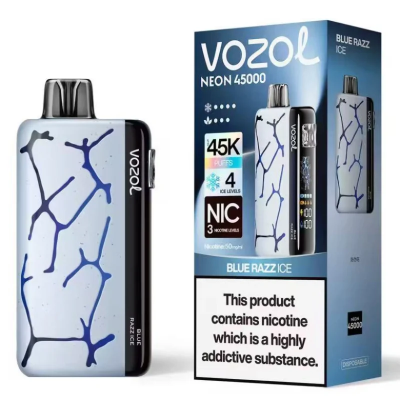 Vozol Neon 45000 Caladas 45K Vape Desechable con Control de Hielo Almacén UE