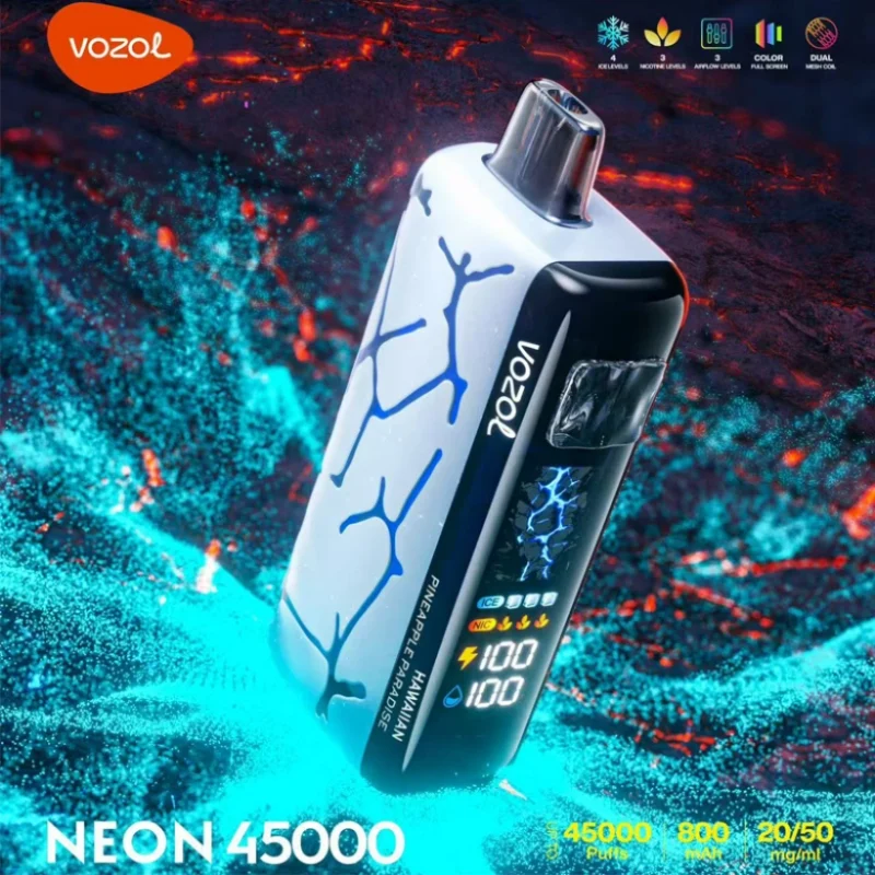 Vozol Neon 45000 Caladas 45K Vape Desechable con Control de Hielo Almacén UE