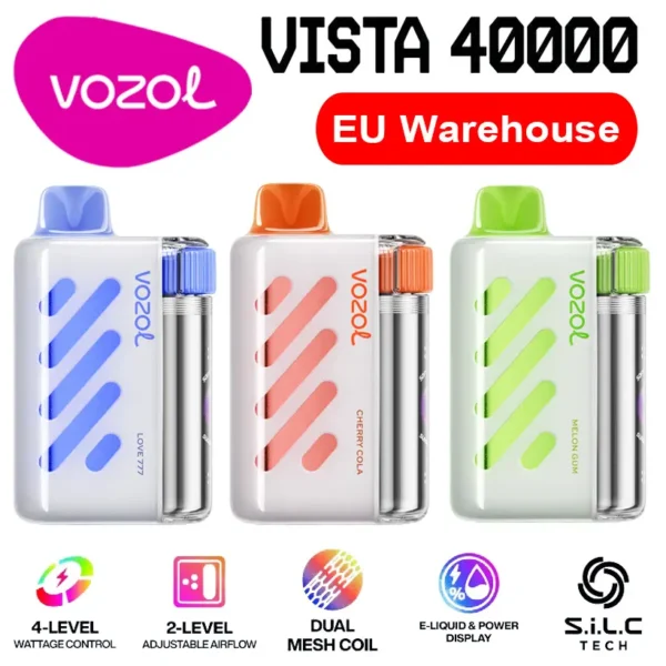 Vozol Vista 40000 Caladas 40k Vape Desechable Tienda Envío Gratis Almacén UE