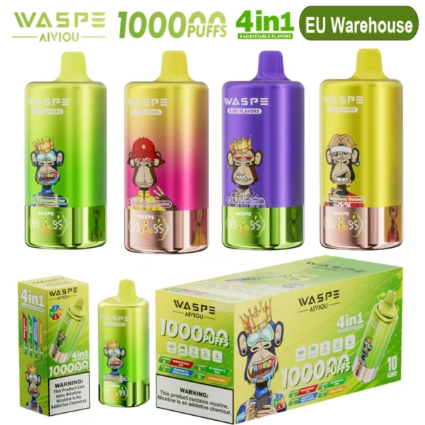 WASPE 100000 Caladas Vape Desechable AIVIOU 4 en 1 Envío Gratis Almacén UE