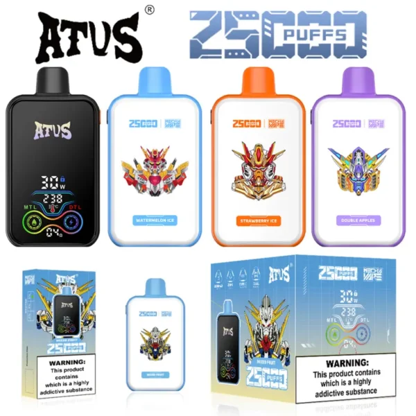 ATVS 25K Caladas Vape Desechable Recargable 25000 Tienda Envío Gratis