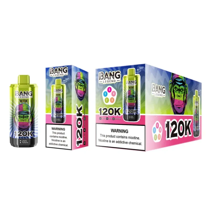 EU Puff 120000 Bang Legend 120k 5 en 1 Vape Desechable de Mayor Duración Envío Gratis