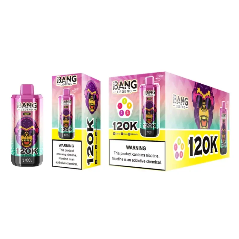EU Puff 120000 Bang Legend 120k 5 en 1 Vape Desechable de Mayor Duración Envío Gratis