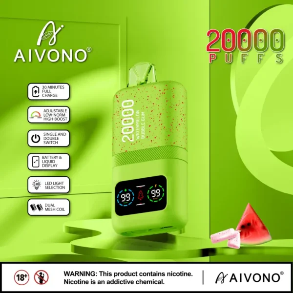 EU Puff 20K Aivono 20000 Puffs Vape Desechable Al Por Mayor Con Envío Gratuito