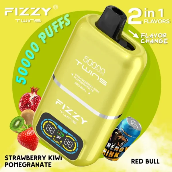 EU Vape Fizzy 50k Caladas 50000 Twins 2 en 1 Mejor Cigarrillo Electrónico Desechable Envío Gratis