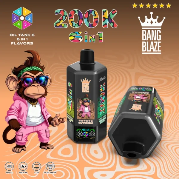 Bang Blaze 200k Caladas Vape Desechable 6 en 1 de Larga Duración 200000 Envío Gratis