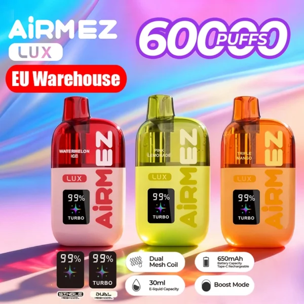 Airmez 60k Caladas 60000 Lux Vape Desechable Entrega Rápida Desde Almacén UE