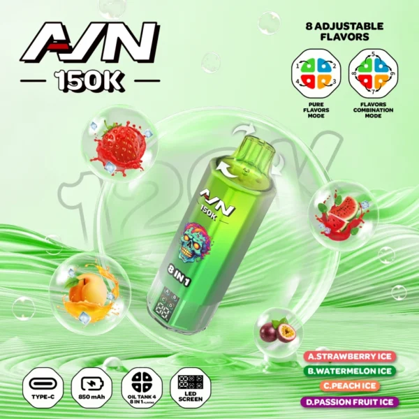 Aivono 150k Caladas 8 En 1 AIM Vape Desechable Envío Gratis 11 Aivono 150k Caladas 8 En 1 AIM Vape Desechable Envío Gratis
