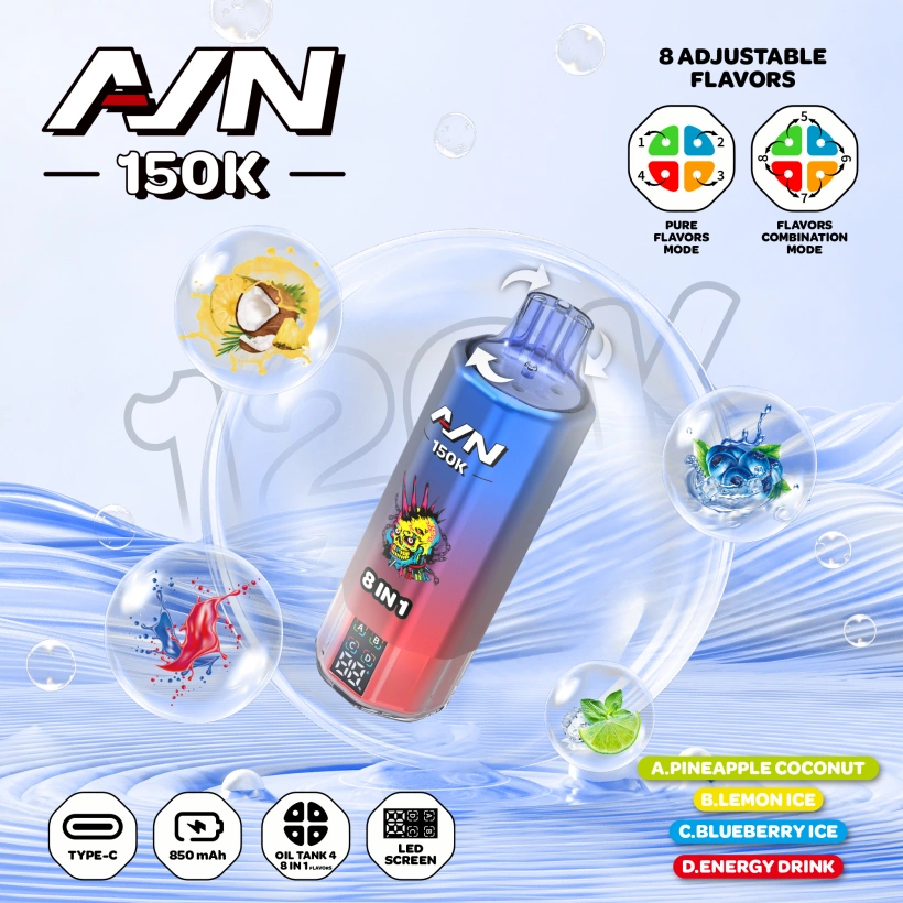 Aivono 150k Caladas 8 En 1 AIM Vape Desechable Envío Gratis 6 Aivono 150k Caladas 8 En 1 AIM Vape Desechable Envío Gratis