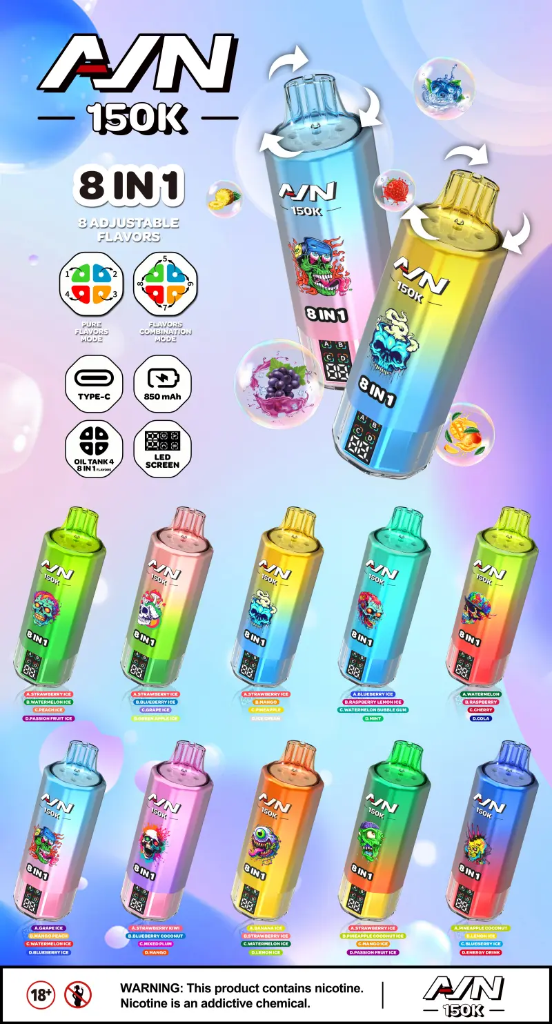Aivono 150k Caladas 8 En 1 AIM Vape Desechable Envío Gratis 16 Aivono 150k Caladas 8 En 1 AIM Vape Desechable Envío Gratis