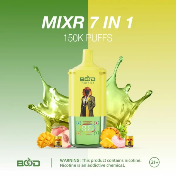 BOOD 150K Caladas MIXR 7 En 1 Sabores Vape Desechable Venta Al Por Mayor Envío Gratis
