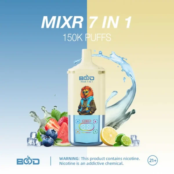 BOOD 150K Caladas MIXR 7 En 1 Sabores Vape Desechable Venta Al Por Mayor Envío Gratis