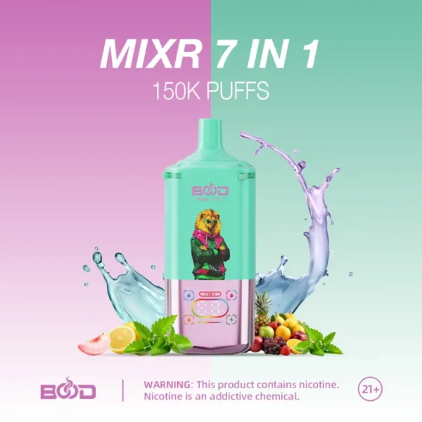 BOOD 150K Caladas MIXR 7 En 1 Sabores Vape Desechable Venta Al Por Mayor Envío Gratis