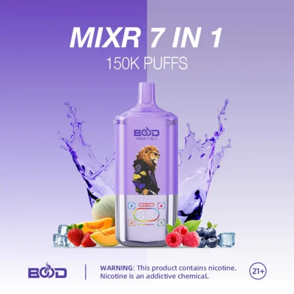BOOD 150K Caladas MIXR 7 En 1 Sabores Vape Desechable Venta Al Por Mayor Envío Gratis