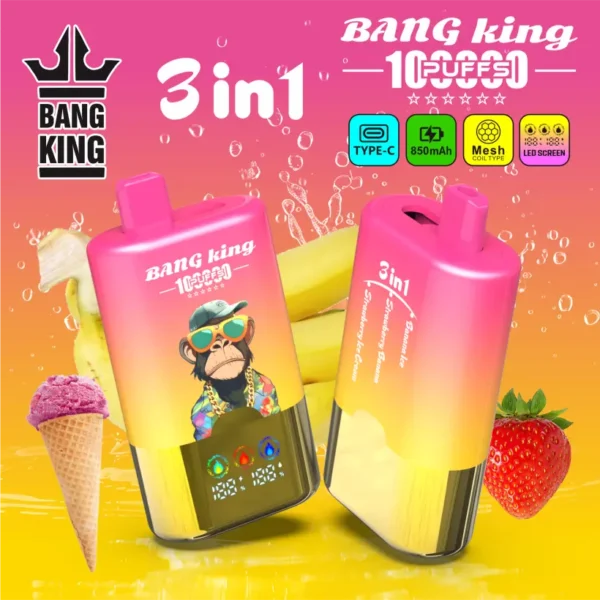 Bang King 100k Caladas 3 En 1 Pantalla Inteligente Vape Desechable Venta Al Por Mayor Envío Gratis 15 Bang King 100k Caladas 3 En 1 Pantalla Inteligente Vape Desechable Venta Al Por Mayor Envío Gratis