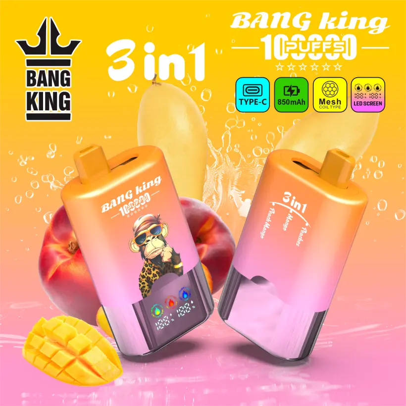 Bang King 100k Caladas 3 En 1 Pantalla Inteligente Vape Desechable Venta Al Por Mayor Envío Gratis 7 Bang King 100k Caladas 3 En 1 Pantalla Inteligente Vape Desechable Venta Al Por Mayor Envío Gratis