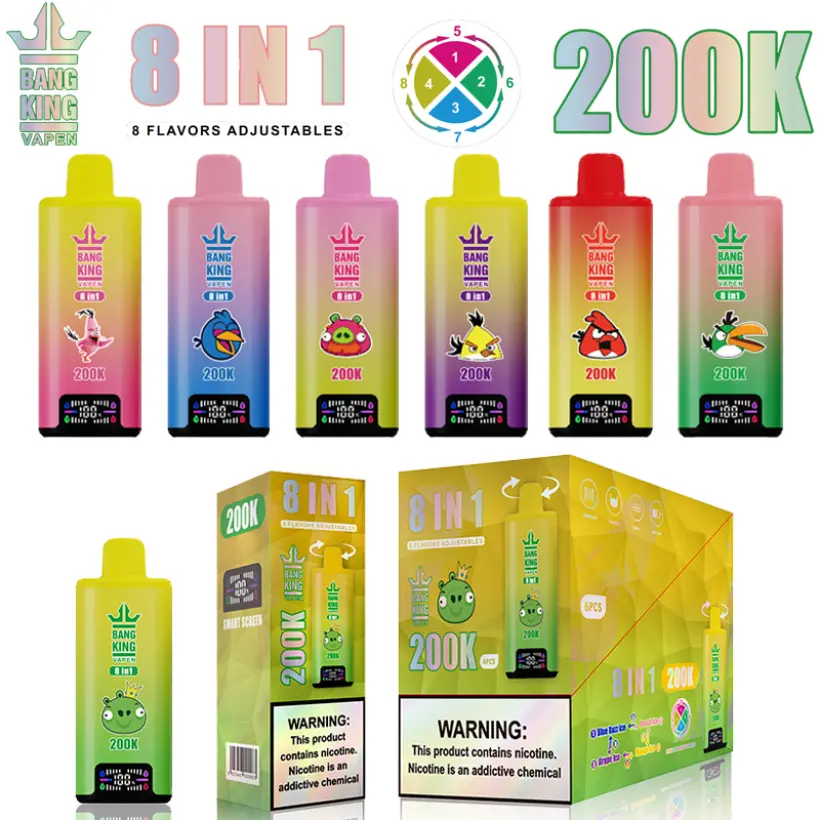 Bang King 200k Caladas 8 en 1 Mejor Vape Desechable Tienda Envío Gratis Desde Almacén en China 1 Bang King 200k Caladas 8 en 1 Mejor Vape Desechable Tienda Envío Gratis Desde Almacén en China