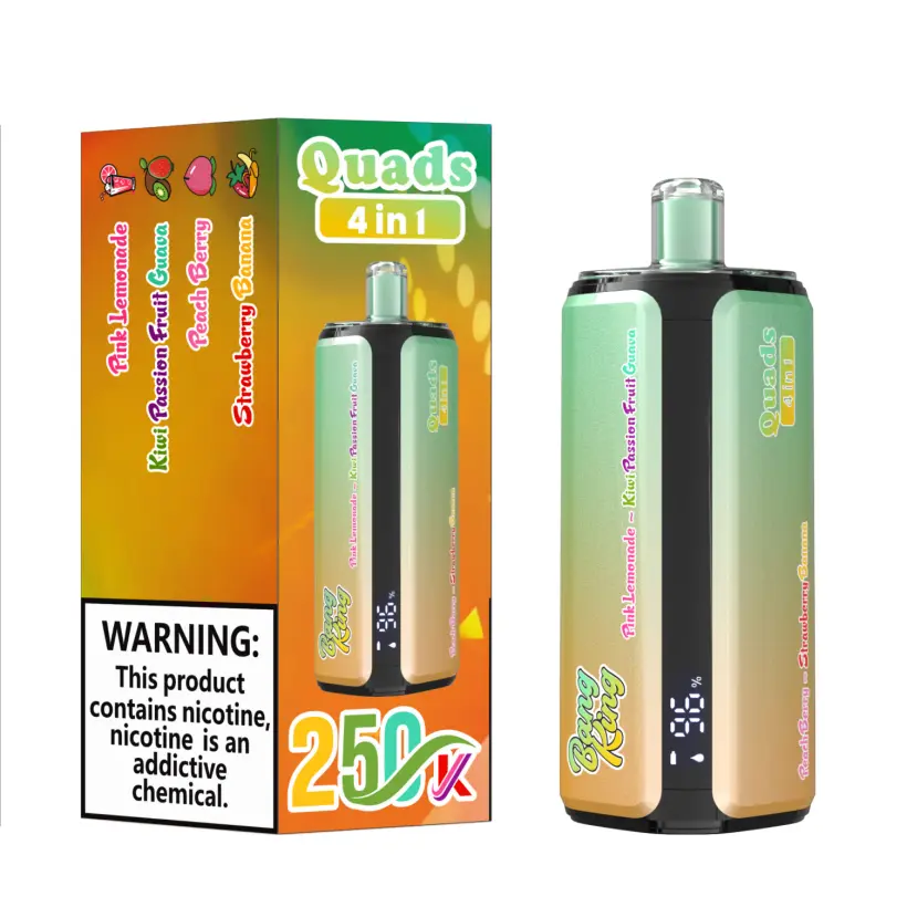 Bang King 250k Caladas 4 en 1 Quads Vape Desechable 250000 Envío Gratis Desde Almacén en China 4 Bang King 250k Caladas 4 en 1 Quads Vape Desechable 250000 Envío Gratis Desde Almacén en China