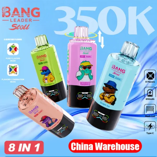 Bang Leader 350k Caladas Stoll Vape Desechable 350000 Envío Gratis Desde Almacén en China