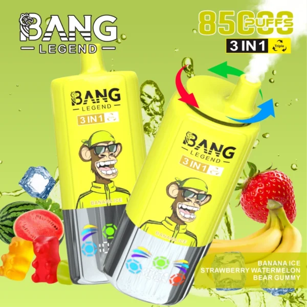 Bang Legend 85000 Puffs 85k Vape Desechable 3 en 1 Envío Gratis desde Almacén en China