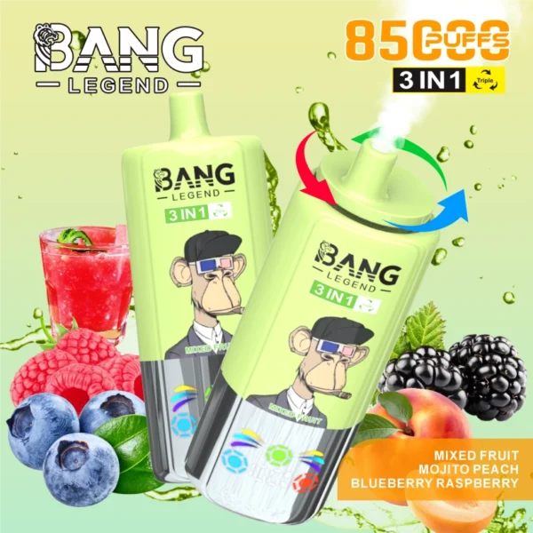 Bang Legend 85000 Puffs 85k Vape Desechable 3 en 1 Envío Gratis desde Almacén en China