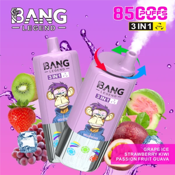 Bang Legend 85000 Puffs 85k Vape Desechable 3 en 1 Envío Gratis desde Almacén en China