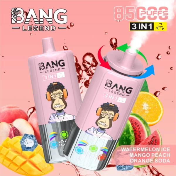 Bang Legend 85000 Puffs 85k Vape Desechable 3 en 1 Envío Gratis desde Almacén en China