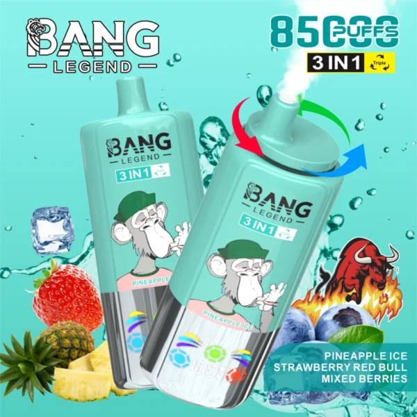 Bang Legend 85000 Puffs 85k Vape Desechable 3 en 1 Envío Gratis desde Almacén en China