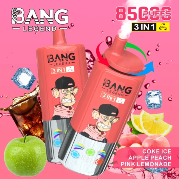 Bang Legend 85000 Puffs 85k Vape Desechable 3 en 1 Envío Gratis desde Almacén en China