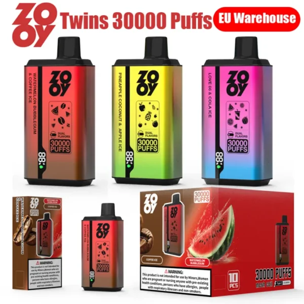 EU Vape ZOOY Twins 30K Caladas 2 En 1 Cigarrillo Electrónico Venta Al Por Mayor Envío Gratis