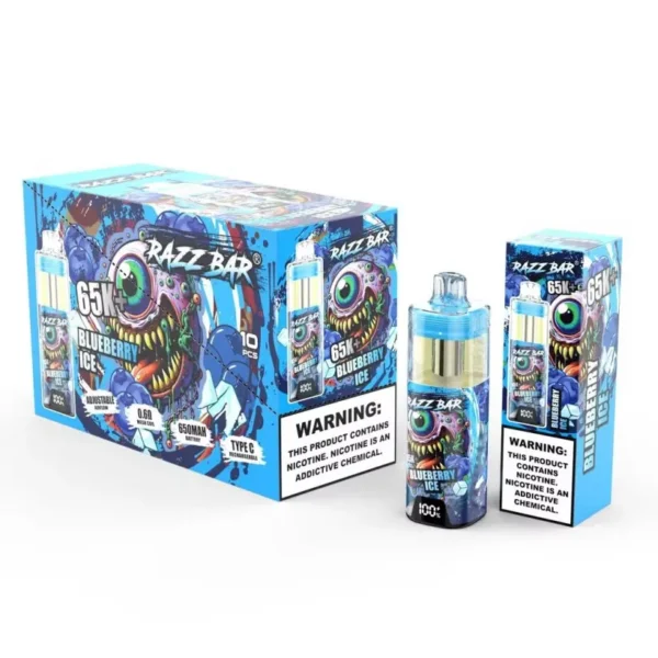 Almacén UE Razz Bar 65k+ Caladas Vape Desechable Cristal 65000 Venta al por Mayor Envío Gratis