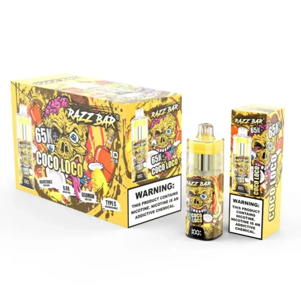 Almacén UE Razz Bar 65k+ Caladas Vape Desechable Cristal 65000 Venta al por Mayor Envío Gratis