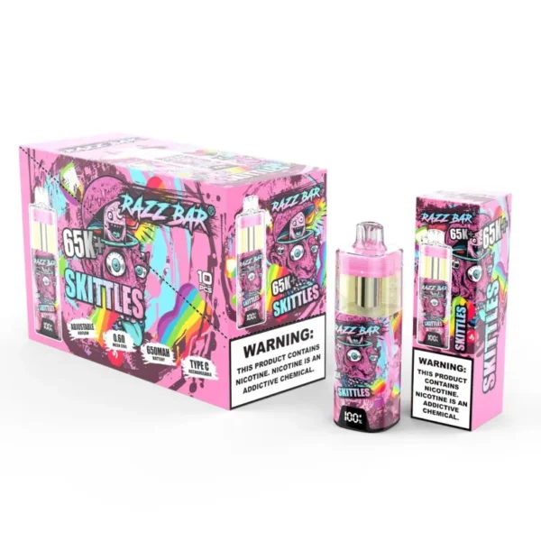 Almacén UE Razz Bar 65k+ Caladas Vape Desechable Cristal 65000 Venta al por Mayor Envío Gratis