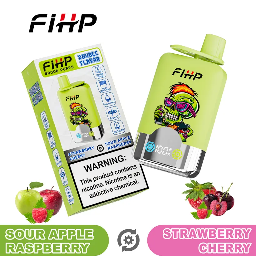 FIHP 40k Caladas 2 en 1 Doble Sabores Vape Desechable 40000 Almacén UE 2 FIHP 40k Caladas 2 en 1 Doble Sabores Vape Desechable 40000 Almacén UE