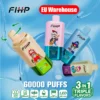 FIHP 60k Caladas 3 en 1 Vape Desechable Triple Sabores 60000 Almacén UE
