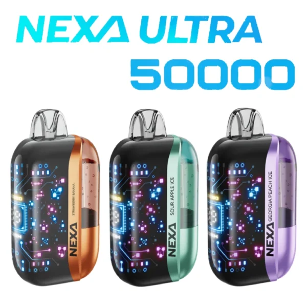 NEXA 50k Puffs Utral 50000 Crystal Vape Desechable con 20mg Nicotina Envío Gratis